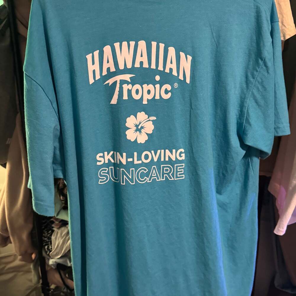 Vintage 80s Single Stitch Hanes Shirts Hawaii T-Shirt Palm Trees Surf Size S